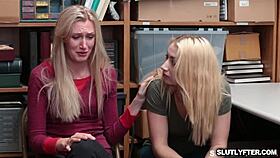 Blond sucks dick good