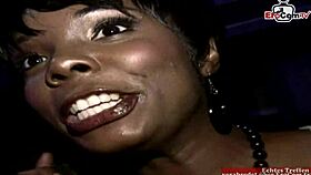 black ebony slut picked up on street