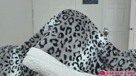 Katie Rides Stepbro's Cock, Bounces Hard Until He Cums