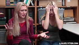 Blond sucks dick good