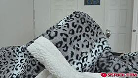 Katie Rides Stepbro's Cock, Bounces Hard Until He Cums