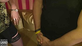 Melanie moon always has fun with her tits in this german european cumshot scene