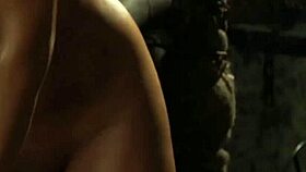 Naked Busty Lesbian Slaves Endure Intense Whipping. Mistress Commands Obedience.