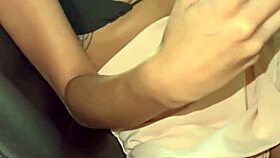 Grabo A Mi Amiga Mientras Hace Webcam En Su Coche