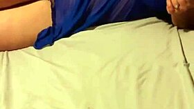 Is that slut wife ready for a cumshot in her lingerie?