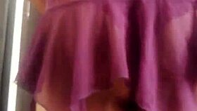 Transsexual crossdresser modeling in lingerie