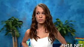 cute teen sucks and gets doggy fucked