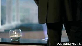 this amateur gives a blowjob with pure jazz influence, swallowing and getting a facial