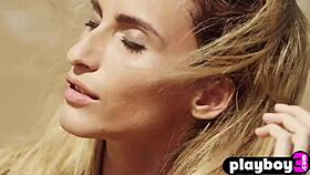 Beautiful Small 18+ Tits Blonde Milf Model Cara Mell Hot Posing On The Beach