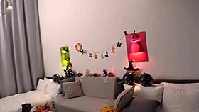 Asian Babe Rides Cowgirl For Cumshot!