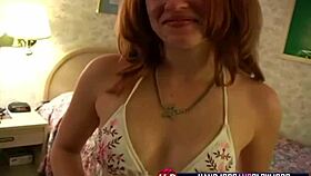 Petite Teen 18+ Redhead Sucks Cock in Steamy Pov Scene