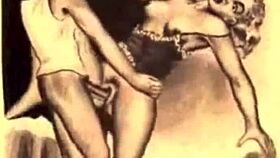 Vintage erotic animation with classic charm
