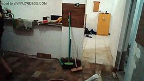 Blonde Milf Stella Shows Big Tits in Kitchen Seductively