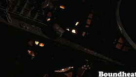 Naked Busty Lesbian Slaves Endure Intense Whipping. Mistress Commands Obedience.