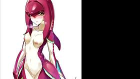 Mipha From The Legend Of Zelda In A Compilation Video.