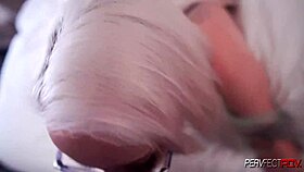 aspen edwards performing pov blowjob with deepthroat