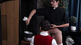 i'm confessing to my sexy new pastor, and it's going to be so hot. his stud body makes me horny.