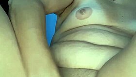 latina milf slut spreads pussy with toys 😈