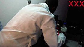 Big black cock makes my pussy so wet and creamy, bent over teen slut with shaved pussy?