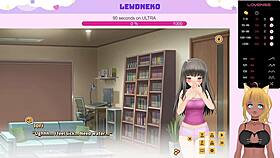 Lewdneko moans while playing love cubed and getting creampied