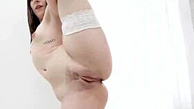 manea valentina has a no holes barred session with double penetration and double pussy