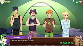 Game friends camp joke with Russian voice acting