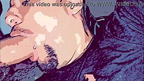 Gay Cartoon Animation Where Dominant Fucks Passive's Mouth With Big Thick Cock