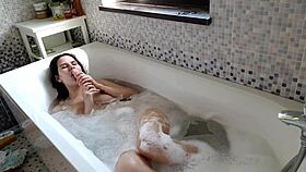solo with dildo in the bathtub - hot girl lolamisa