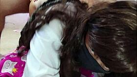 mexican schoolgirl found alone at home after school in uniform