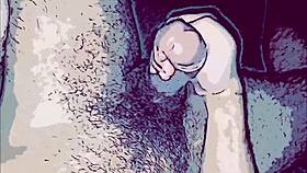 Gay Cartoon Animation Where Dominant Fucks Passive's Mouth With Big Thick Cock