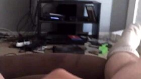 Detailed masturbation of thick cock