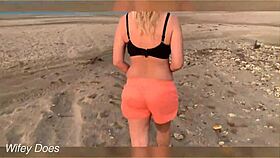Amateur Exhibitionists Flash Ass And Pussy Outdoors At Sunset