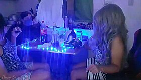 classmate drinking session turns into wild homemade action with petite asian teen