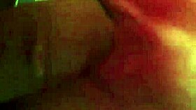 Man cums on pussy in raw sex scene