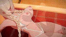 I moaned soo loud fucking busty Owari in 3d hentai