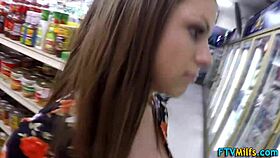 Busty milf intensely toys pussy POV