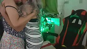 classmate drinking session turns into wild homemade action with petite asian teen