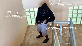 caught tenant masturbating outdoors, asked to fuck or report