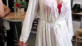 Bettie Ballhaus natural big tits in leather pants intriguing contrast