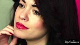 british slut in lingerie sucks to cum