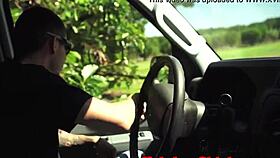 Hitching teen says, 'Throatfuck me, maledom.'