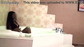 Photographer fucks latina model during jacuzzi photoshoot