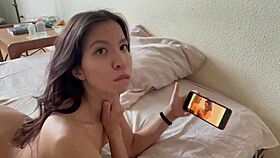 She likes watching porn and getting excited.