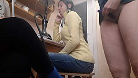 Neighbor Jerked Off With Sex Toy Until Cum