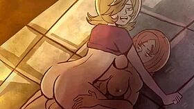 kurokihollow hot girl riding futa in anime hentai