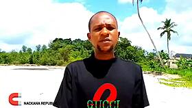 Maskgodez fucks huge-assed old man outdoors after visiting shooting space!