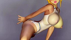 i love takaoka mizuki from mizugi kanojo the animation as beer server, she's so hot in hentai