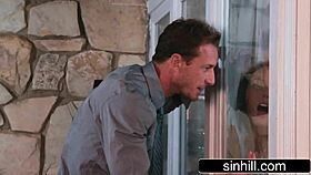 Sneaky beauty fucks husband and lover at the same time