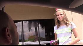 Hot teen girlfriend with braces feels intense orgasm from big cock