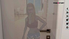 aby rewards alex with handjob and blowjob for fixing the bulb